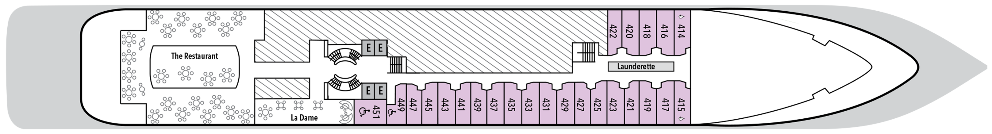 Deck 4 plan on Silver Cloud