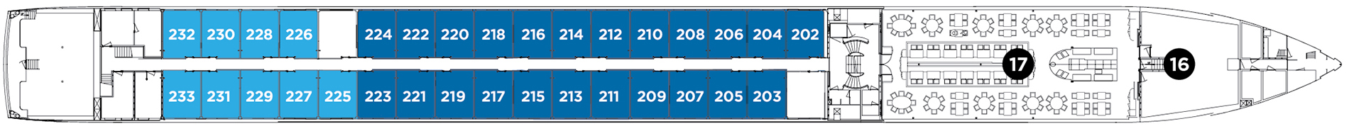 Sapphire Deck plan on Avalon Expression
