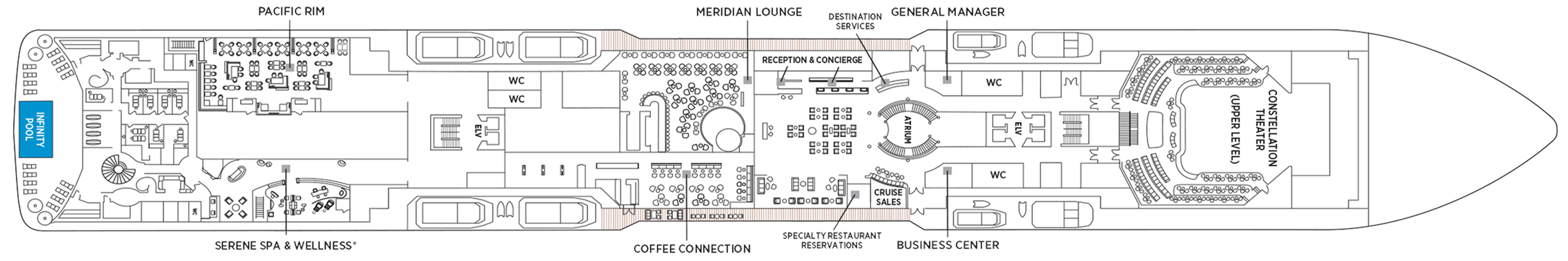 Deck 5 plan on Seven Seas Explorer