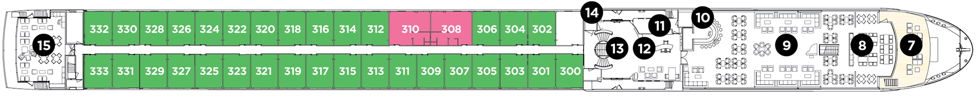 Royal Deck plan on Avalon Vista