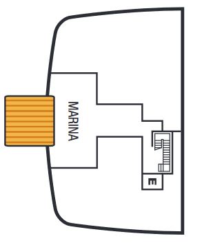 Deck 3 plan on Seabourn Encore