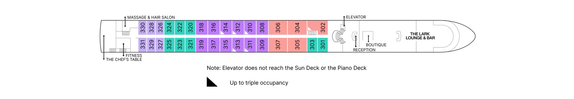 Violin Deck plan on AmaVerde