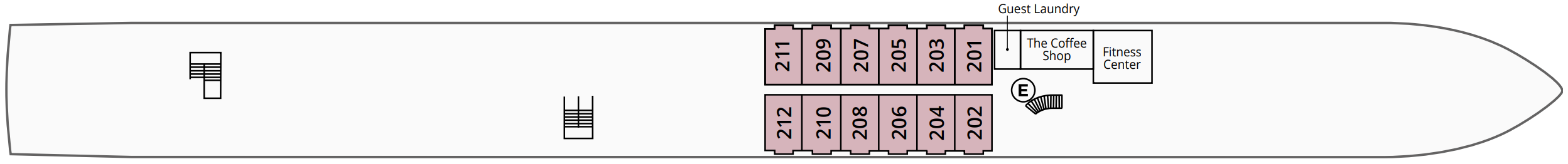 Saint Remy Deck plan on S.S. Catherine