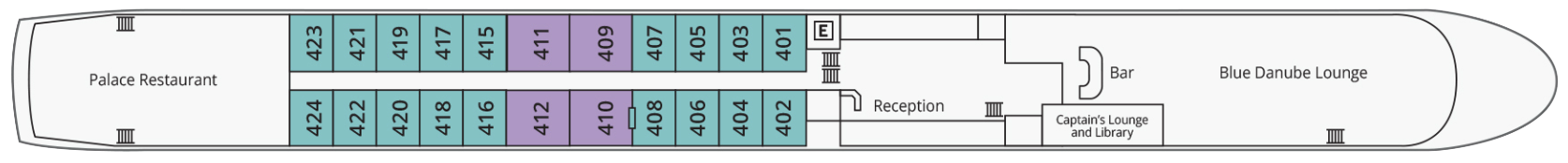 Rhine Deck plan on River Duchess