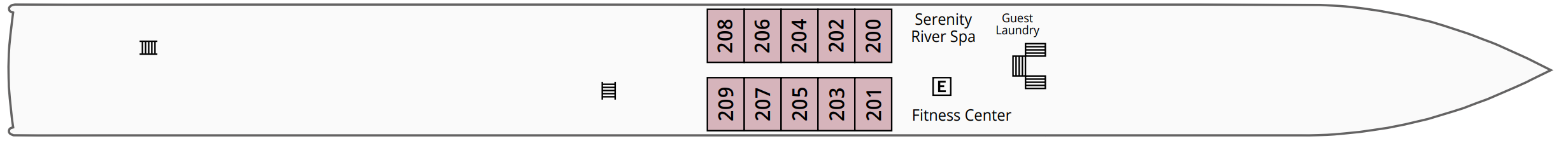 Moselle Deck plan on S.S. Beatrice