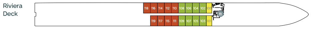 Riviera Deck plan on Emerald Star