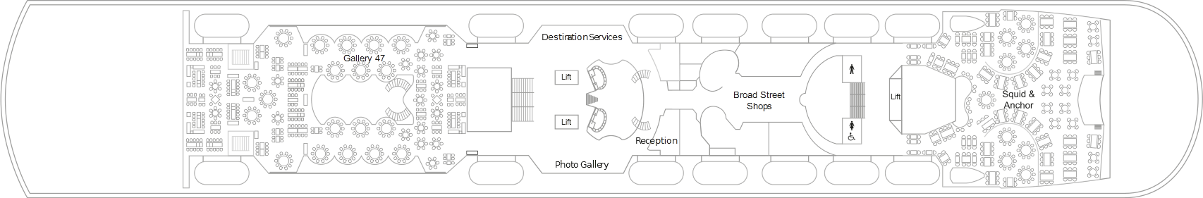Deck 5 plan on Marella Discovery