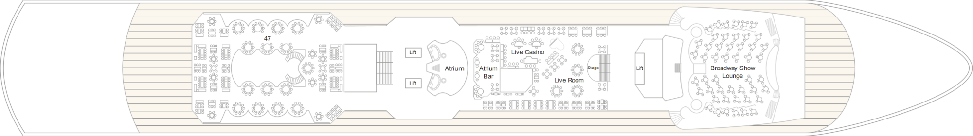 Deck 4 plan on Marella Discovery