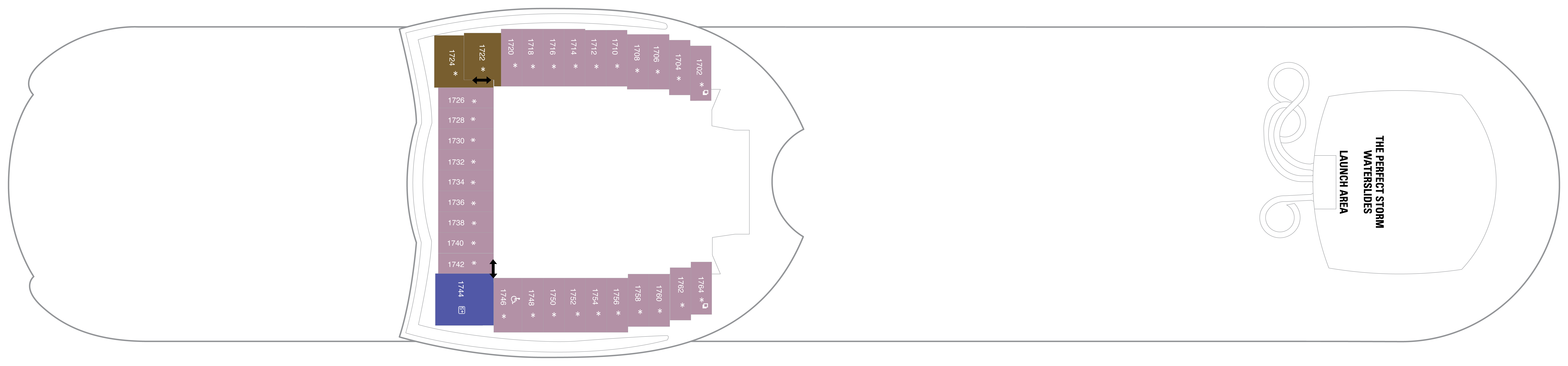 Deck 18 plan on Harmony of the Seas