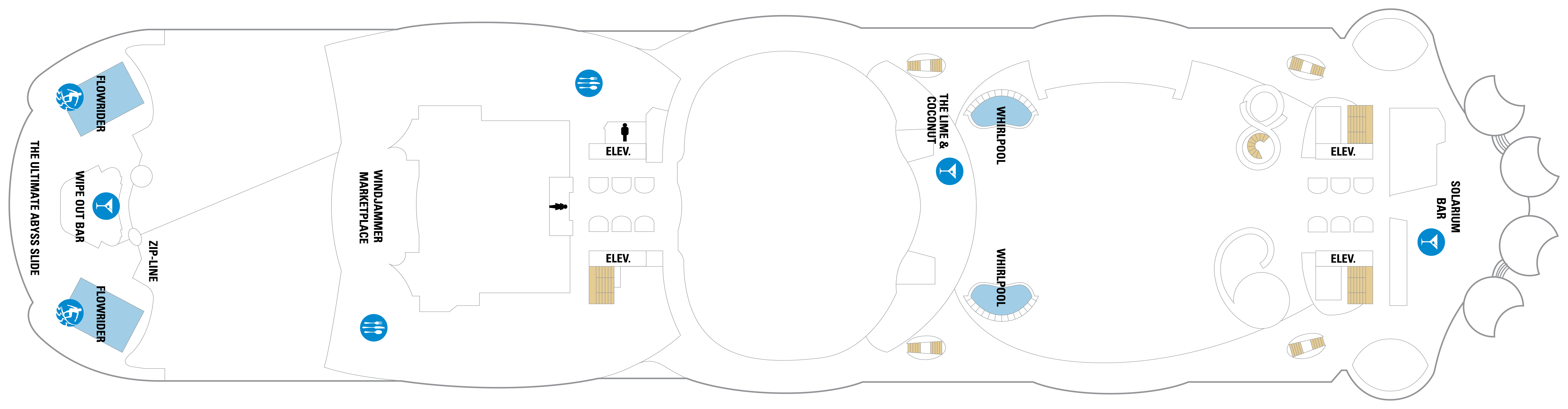 Deck 16 plan on Harmony of the Seas