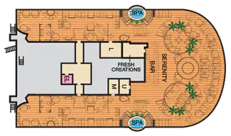 Deck 15 plan on Carnival Vista