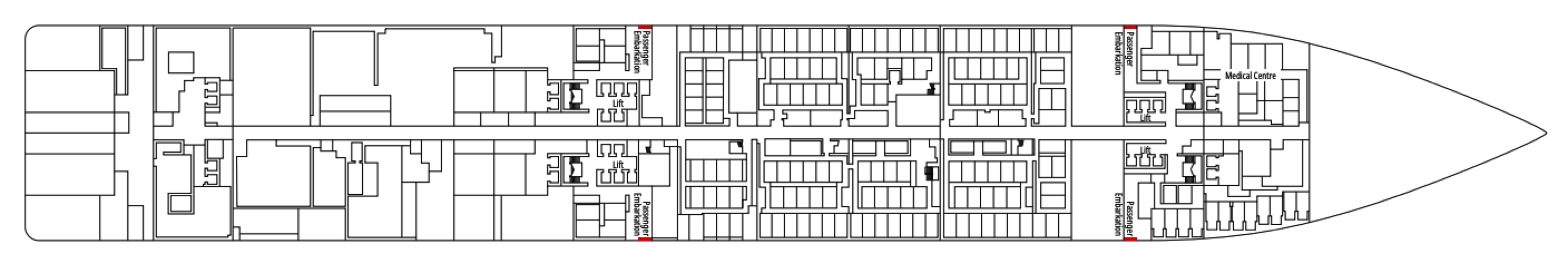 Deck 4 plan on MSC Meraviglia