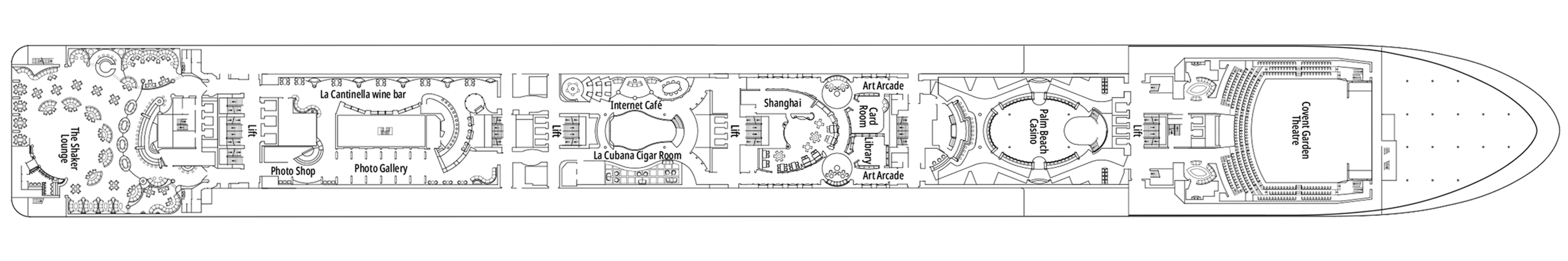 Deck 7 plan on MSC Orchestra