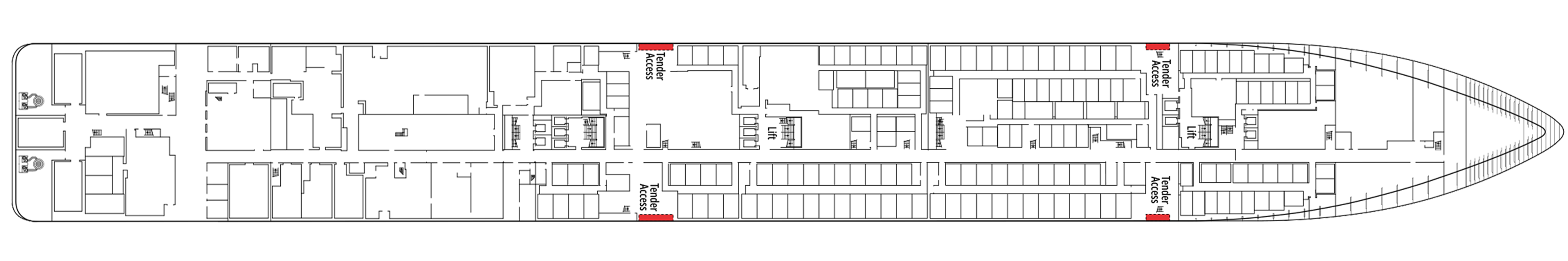 Deck 4 plan on MSC Orchestra