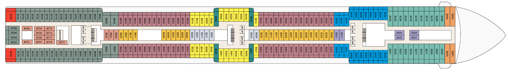 Deck 11 plan on Island Princess