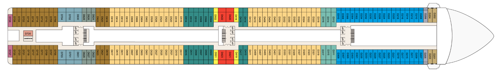Deck 9 plan on Island Princess