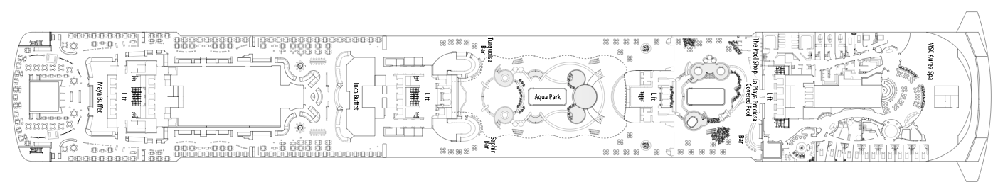 Deck 14 plan on MSC Preziosa