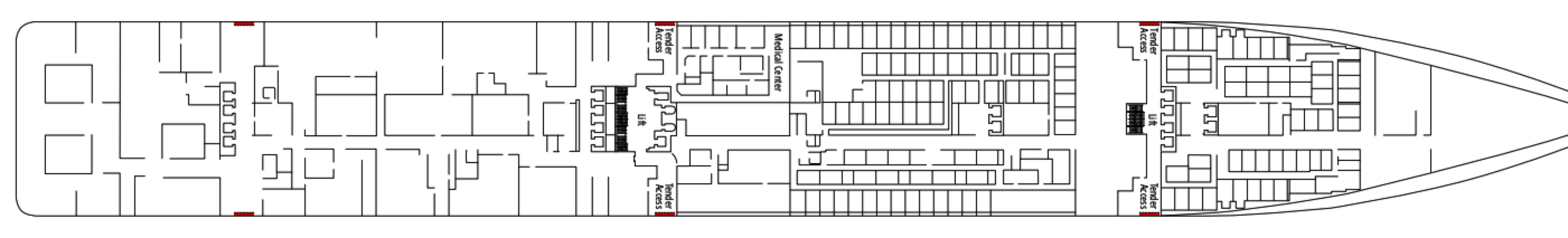 Deck 4 plan on MSC Preziosa