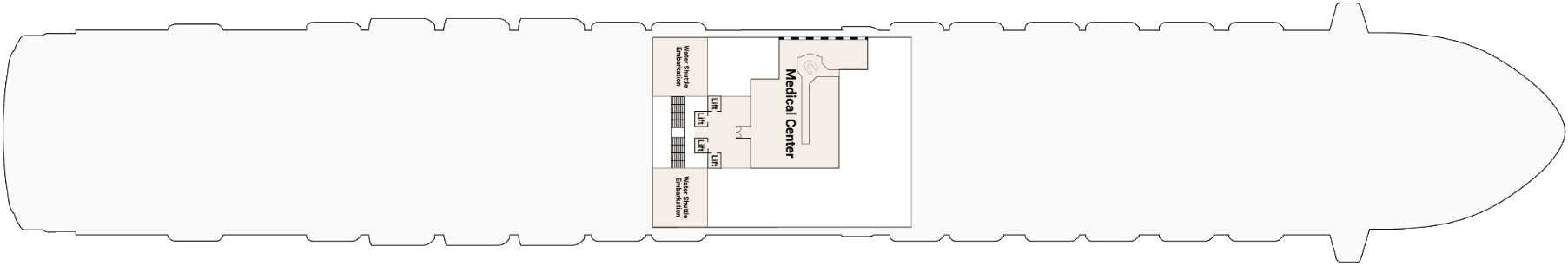 Deck 4 plan on Emerald Princess