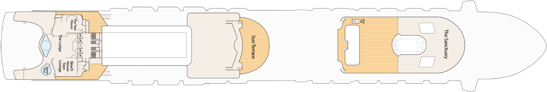 Deck 17 plan on Crown Princess