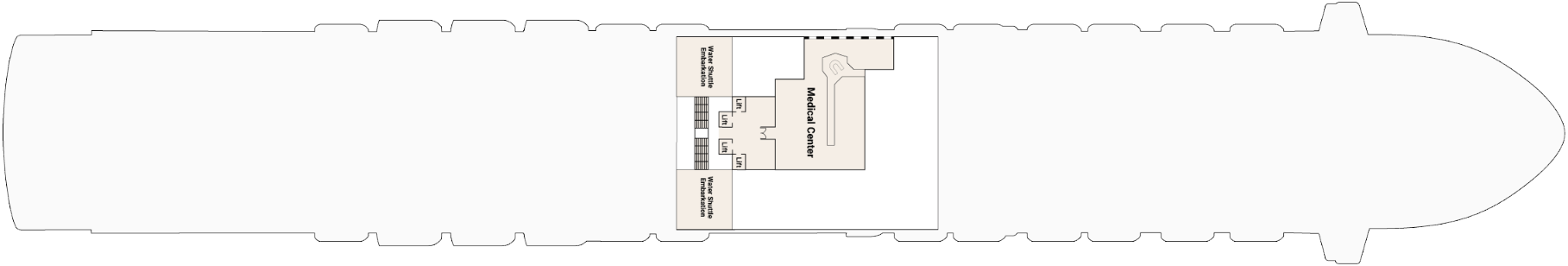 Deck 4 plan on Crown Princess
