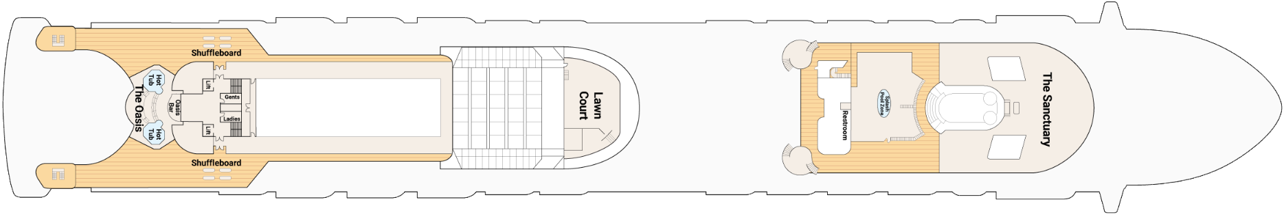 Deck 16 plan on Grand Princess