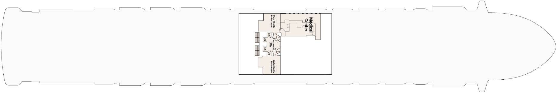 Deck 4 plan on Grand Princess