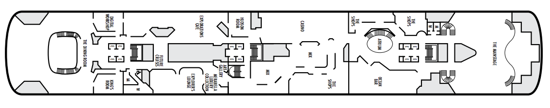 Deck 5 plan on Zaandam
