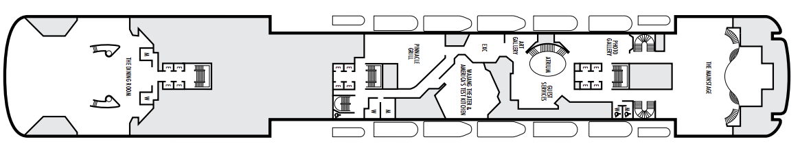 Deck 4 plan on Zaandam