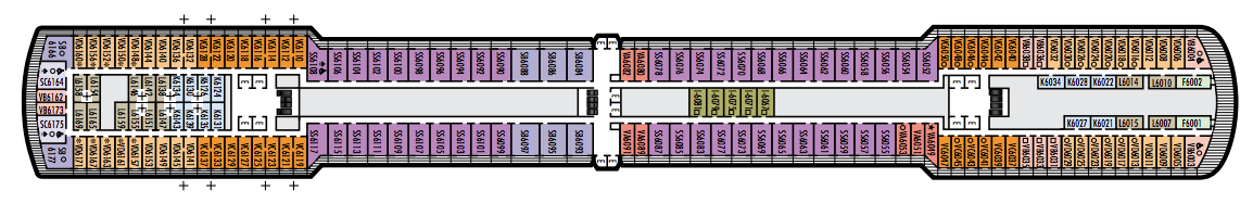 Deck 6 plan on Zuiderdam