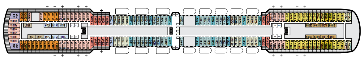 Deck 4 plan on Zuiderdam