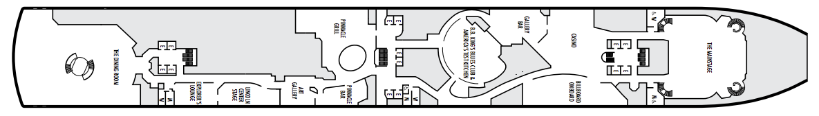 Deck 2 plan on Zuiderdam