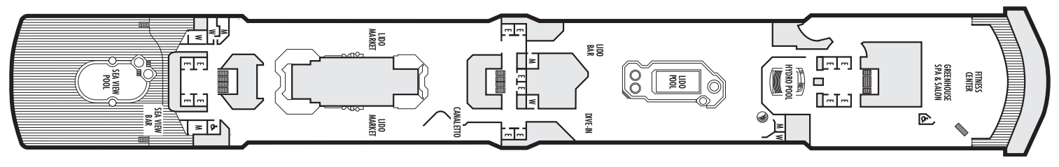 Deck 9 plan on Noordam