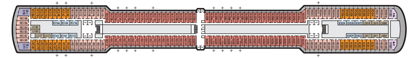 Deck 5 plan on Noordam