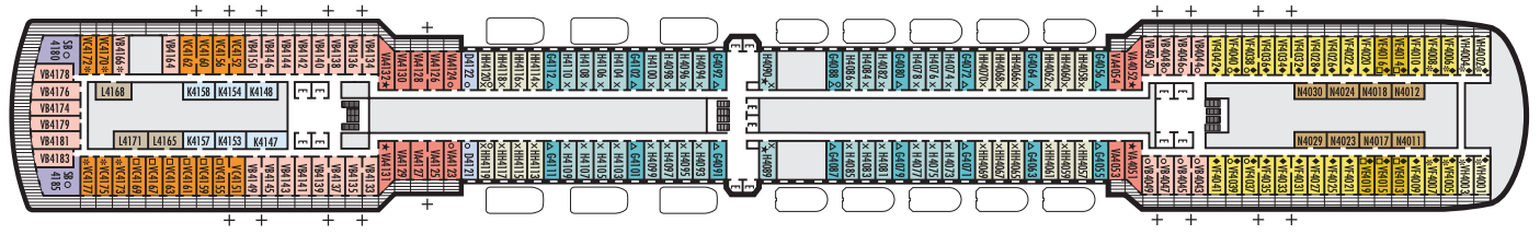 Deck 4 plan on Noordam