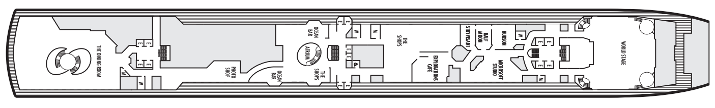 Deck 3 plan on Noordam