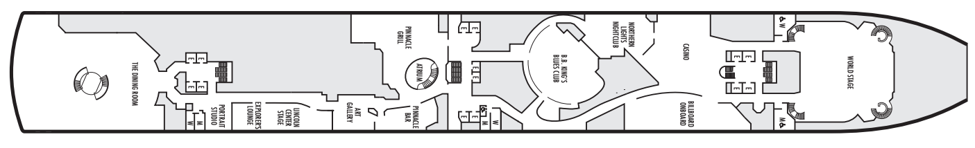 Deck 2 plan on Noordam