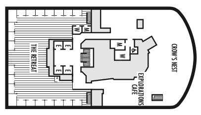 Deck 12 plan on Koningsdam