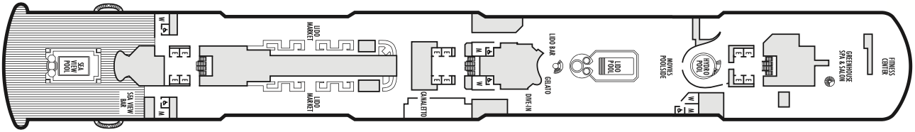Deck 9 plan on Koningsdam