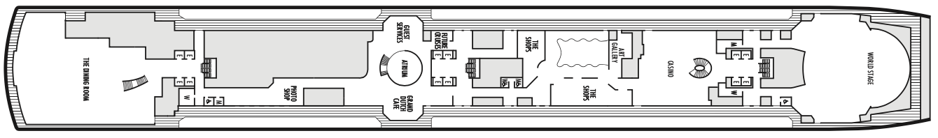 Deck 3 plan on Koningsdam