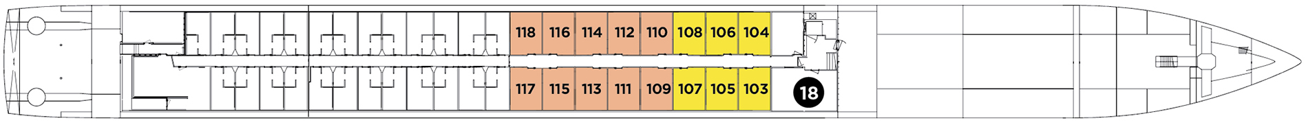 Indigo Deck plan on Avalon Panorama