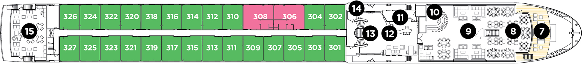 Royal Deck plan on Avalon Tranquility II