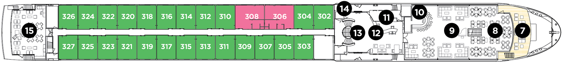Royal Deck plan on Avalon Poetry II