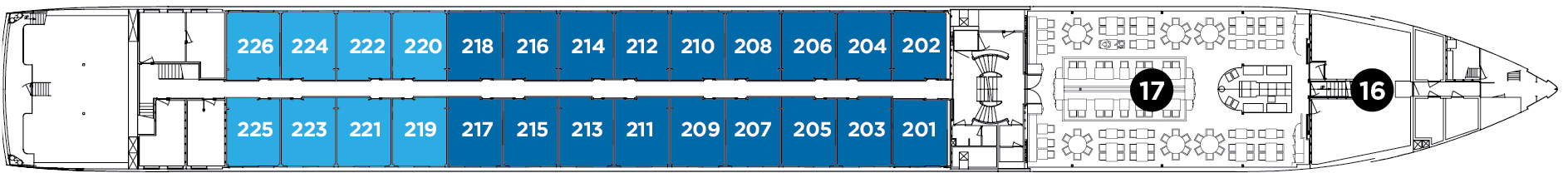 Sapphire Deck plan on Avalon Poetry II