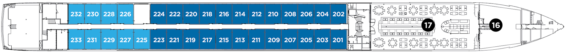 Sapphire Deck plan on Avalon Impression