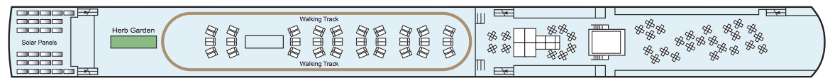Sun Deck plan on Viking Lofn