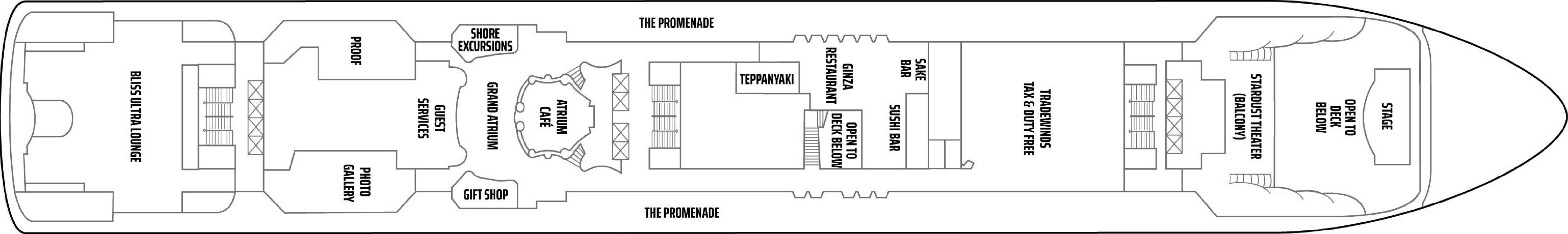 Deck 7 plan on Norwegian Star