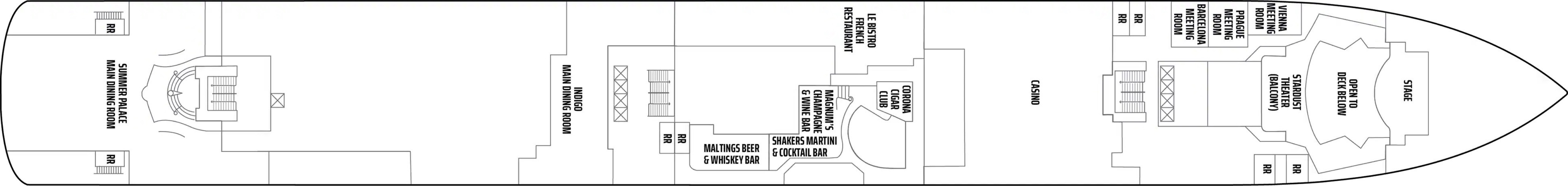 Deck 6 plan on Norwegian Pearl