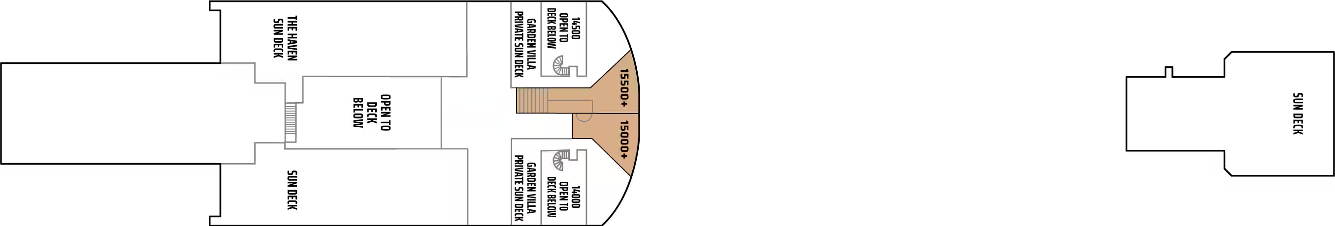 Deck 15 plan on Norwegian Gem