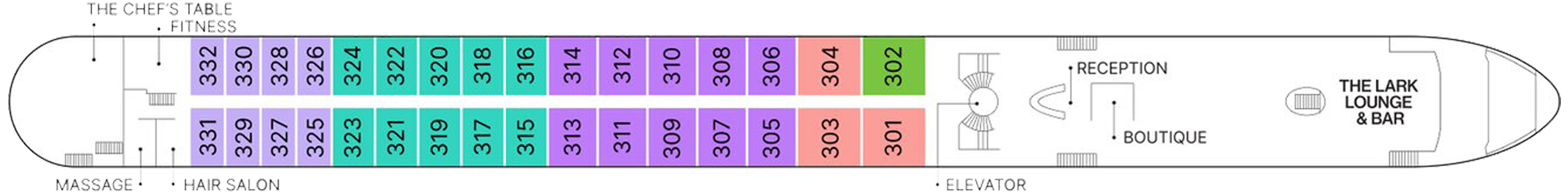 Violin Deck plan on AmaSonata
